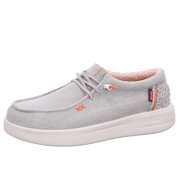 Fusion Slipper washed canvas lt.grey