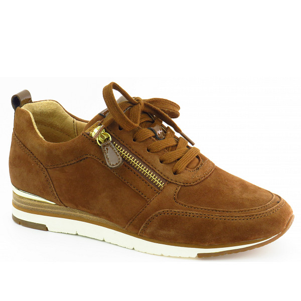 Gabor Velour whisky Reißverschluss Sneaker new whisky