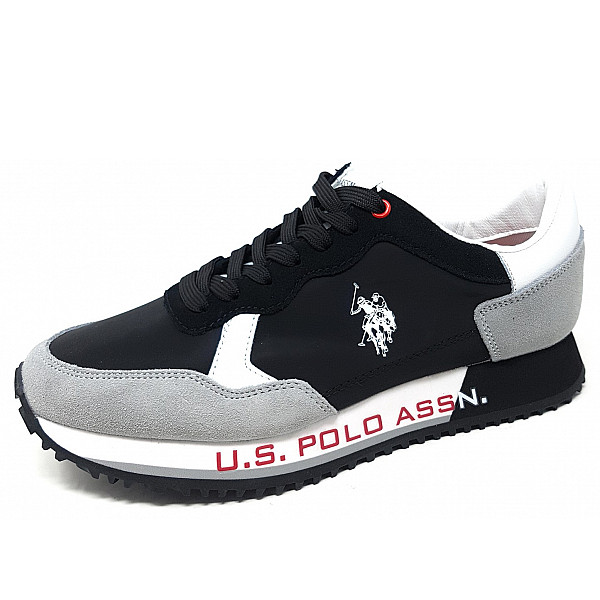 US Polo Sneaker 01 BLK LGR
