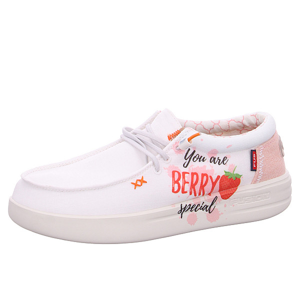 Fusion Leinenschuh berry special