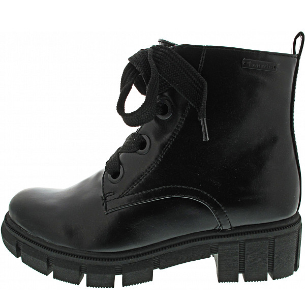 Tamaris Schnürstiefel black matt