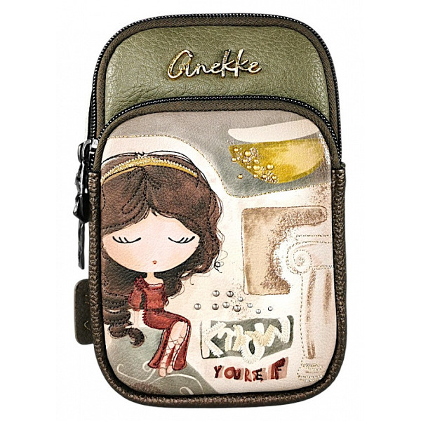 Anekke Mini Bolso Bandolera Tasche verde/multi