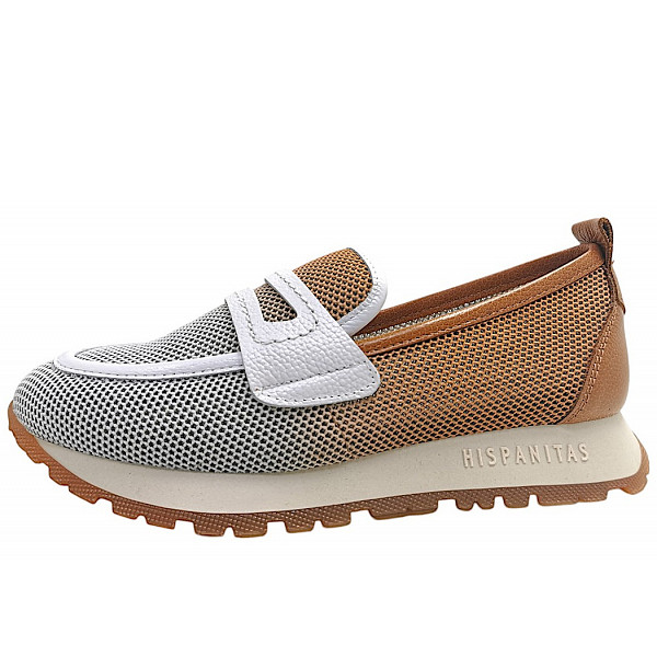 Hispanitas Kansas Slipper Cuoio/white