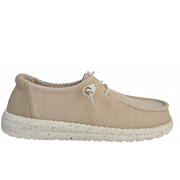 Hey Dude Wendy Stretch SOX cream Slipper irish cream