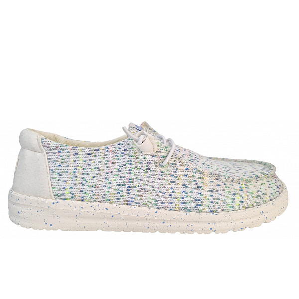 Hey Dude Wendy Stretch Speckle Slipper white