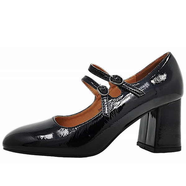 Post Xchange Wrinkle Pumps black patent