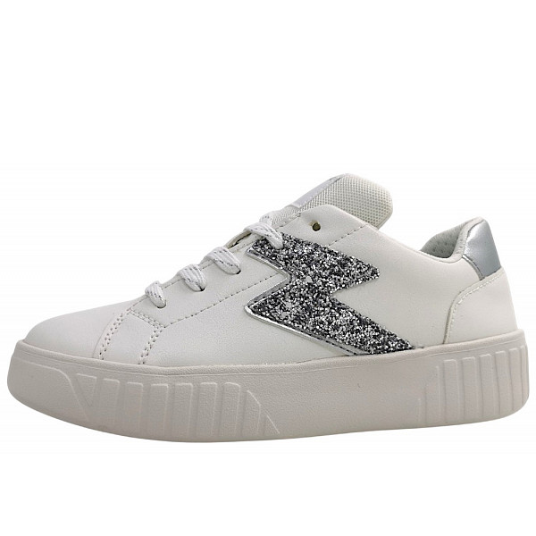 Geox Mikiroshi sportlicher Schnürer white/silver C0007