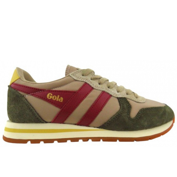 Gola Daytona chute Trainer sportlicher Schnürer beige grün lila