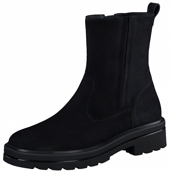 Paul Green Samtleder schwarz Stiefelette Schwarz