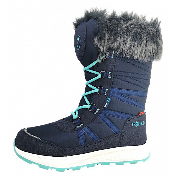 Trollkids Hemsedal Winterstiefel navy/mint