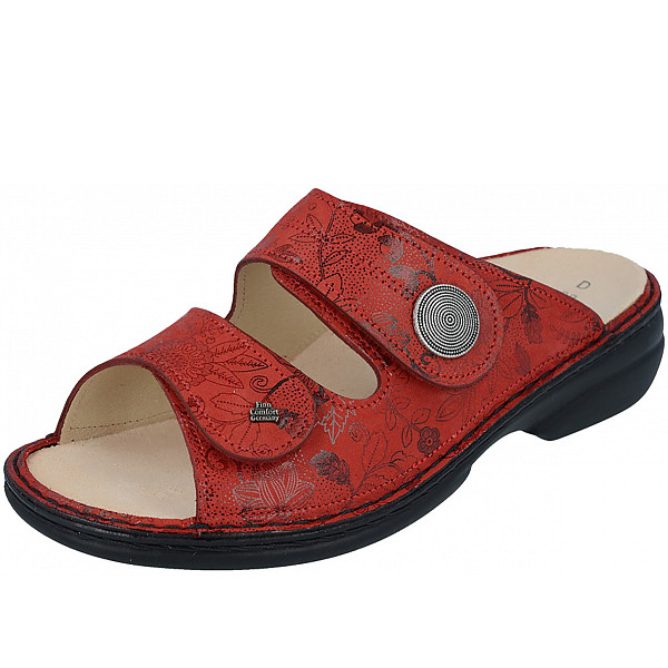 Finn Comfort Pantoletten red