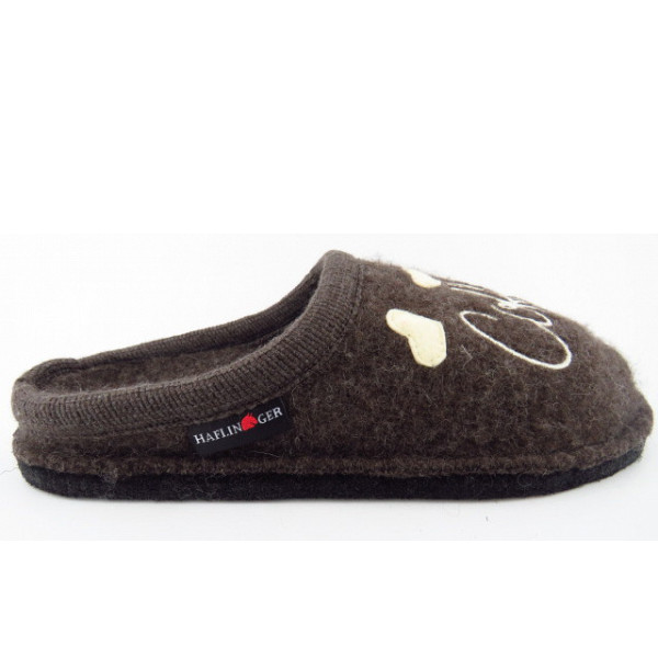 Haflinger Flair Coffee Time braun Hausschuh braun
