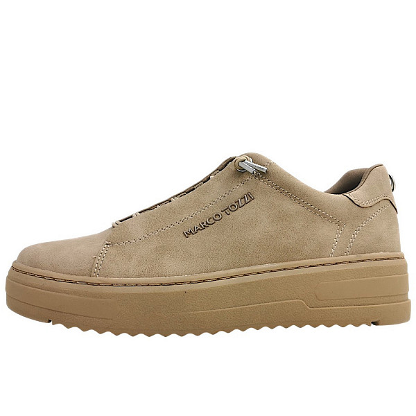 Marco Tozzi sportlicher Schnürer taupe 341