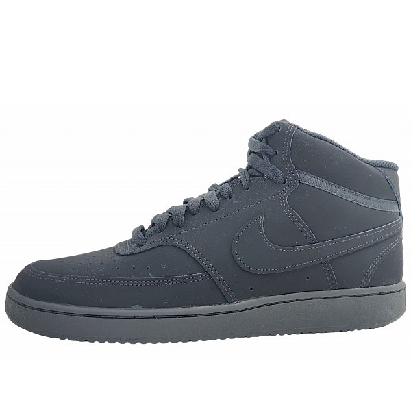 Nike Court Vision Mid sportlicher Schnürer Black 001