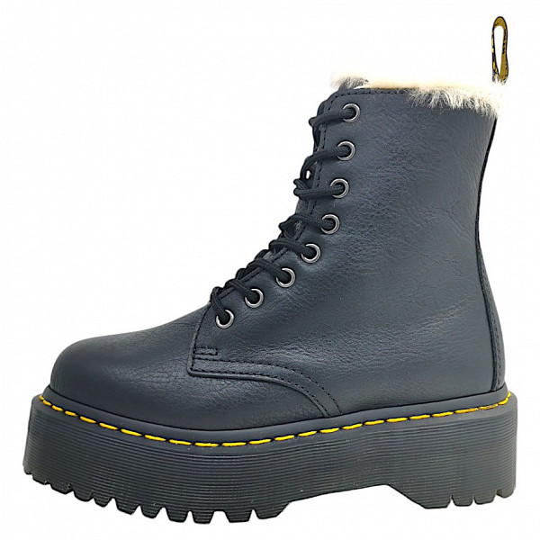 Dr. Martens Jadon Fell Plateau Stiefel Black