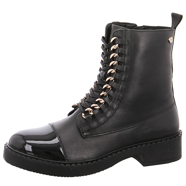 Copenhagen Shoes New Rock patent Stiefelette 2207 black gold