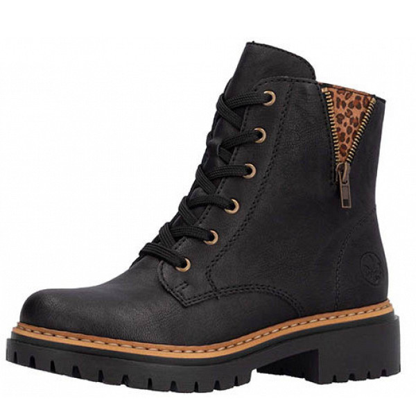 Rieker Schnürstiefel schwarz