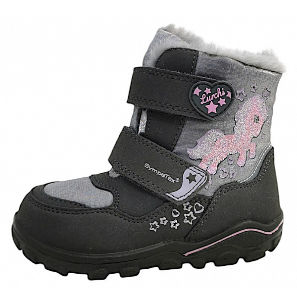 Lurchi Kosy Winterstiefel grey/rose