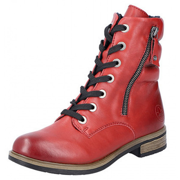 Rieker Schnürstiefel rot