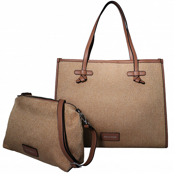 Emily & Noah Esther Shopper cognac