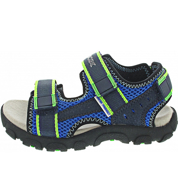 Geox Strada Sandale blue-fluo green