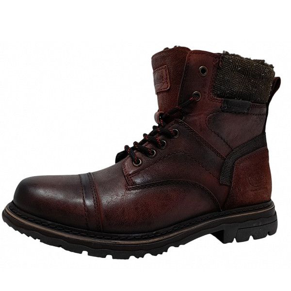 Dockers by Gerli Schnürstiefel rot cognac