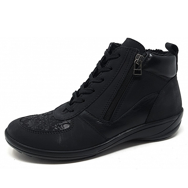 Aco Nori 29 Schnürstiefel black flower