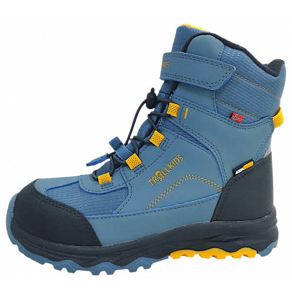 Trollkids Winterstiefel steel blue/mango black