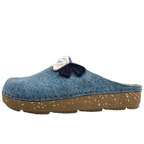 Fischer Markenschuhe Anne Pantolette hellblau 505