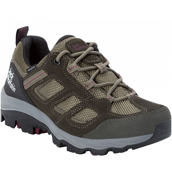 Jack Wolfskin Wanderschuh khaki/burgundy