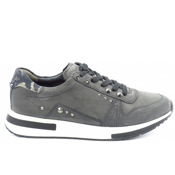 Paul Green Nubuk/Leo iron/taupe Sneaker grau