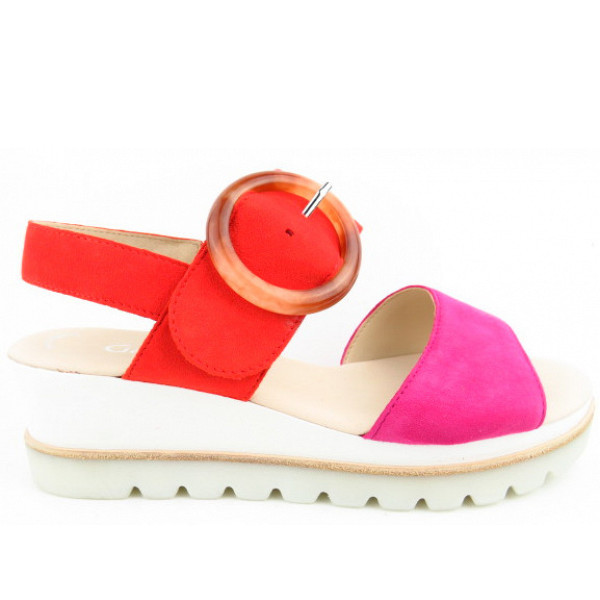 Gabor pink pumpkin Keilsandalette pink/pumpkin