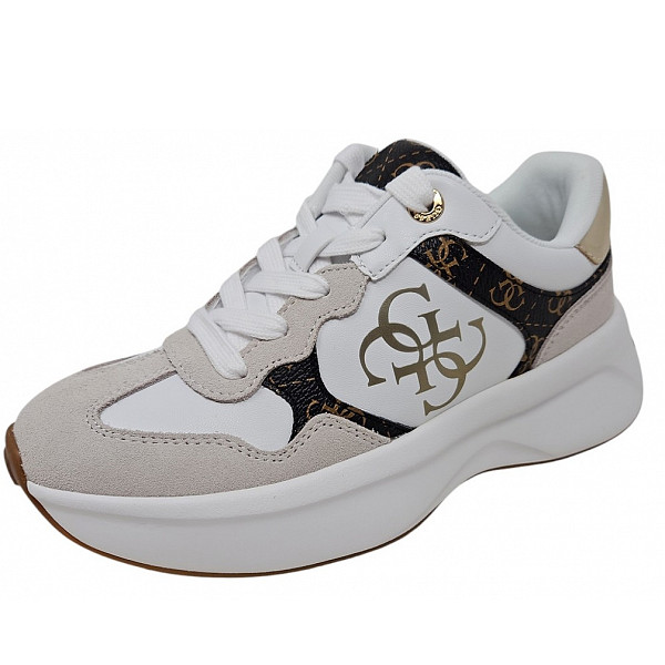 Guess Luckei Sneaker white brown