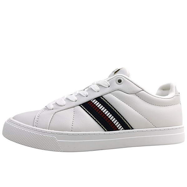 Tommy Hilfiger Hi Vulc Street sportlicher Schnürer YBL ecru