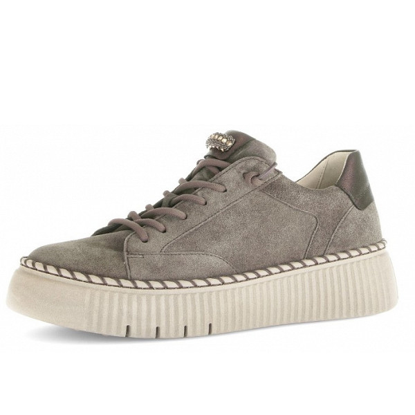 Gabor sportlicher Schnürer mohair bronze