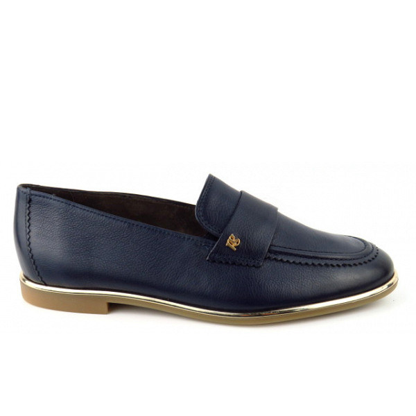 Paul Green Prime Calf ocean Slipper Blau