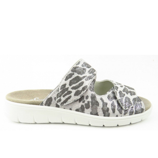 Semler Dunja LEO-PRINT perle Pantolette PERLE