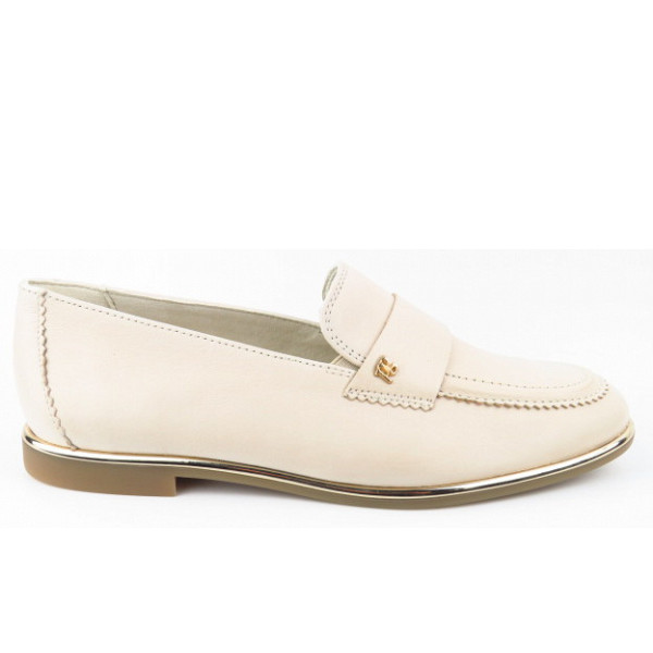 Paul Green Prime Calf shess gold Slipper Hellbeige