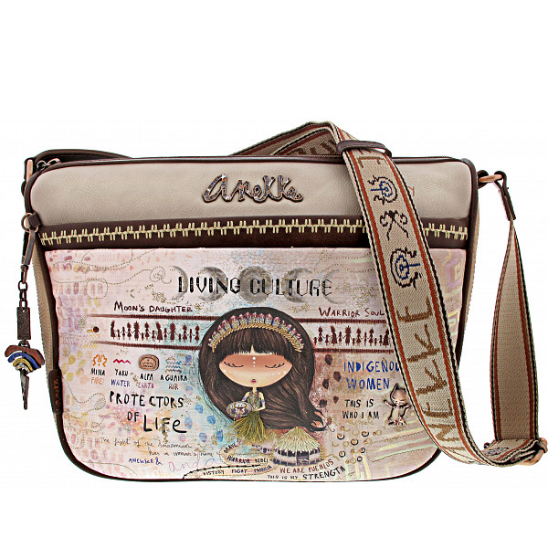 Anekke Menire Tasche braun/rotbraun/beige