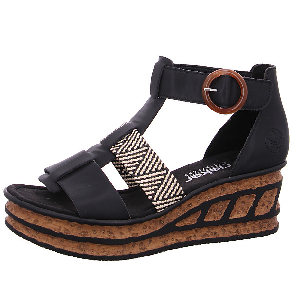 Rieker Riemchensandalette 00 schwarz