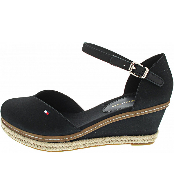 Tommy Hilfiger Basic Closed Toe Mid Wedg Sandalette black