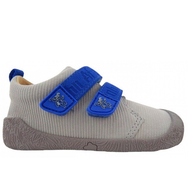 Affenzahn Prewalker Leather Walky Klettschuh grey