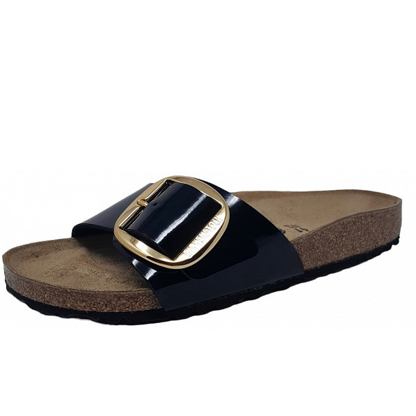 Birkenstock Madrid BIG BUCKLE Pantolette black gold