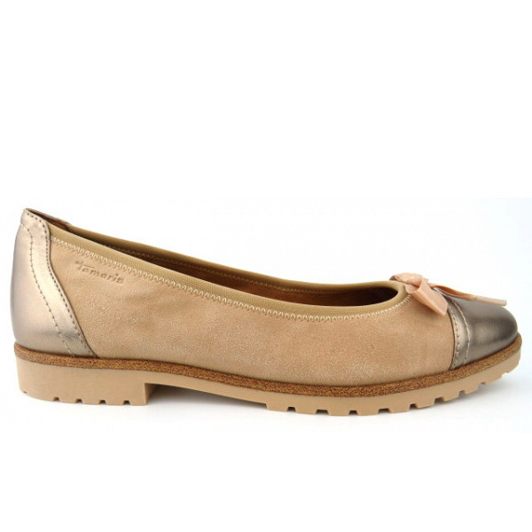 Tamaris Tan combi Ballerina TAN COMB