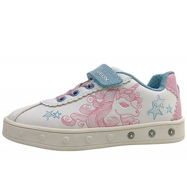 Geox Skylin Klettschuh white/pink C0406