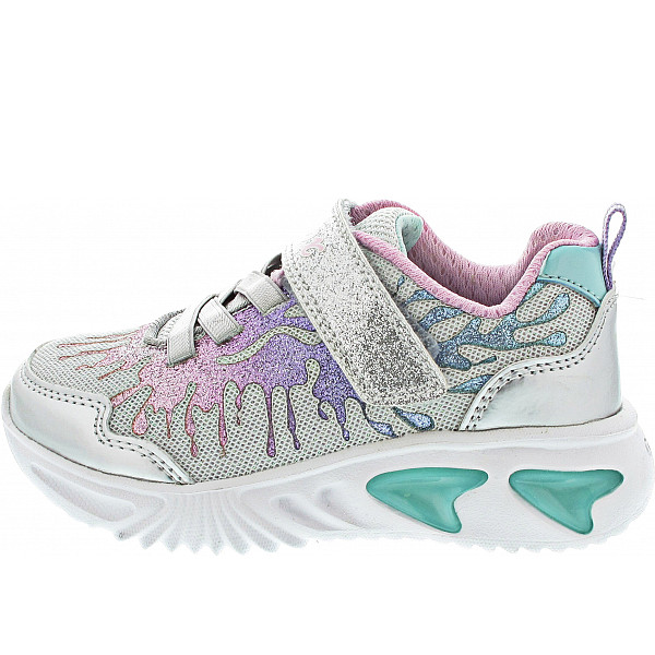 Geox Assister Girl Klettschuh silver-pink