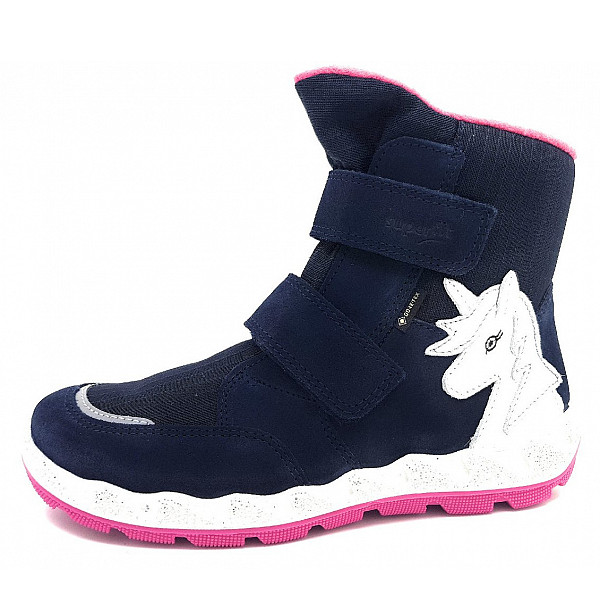 Superfit Stiefel Leder Icebird Winterstiefel 8020- Blau / Pink