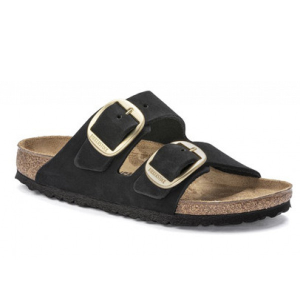 Birkenstock Arizona Big Buckle Pantolette black gold