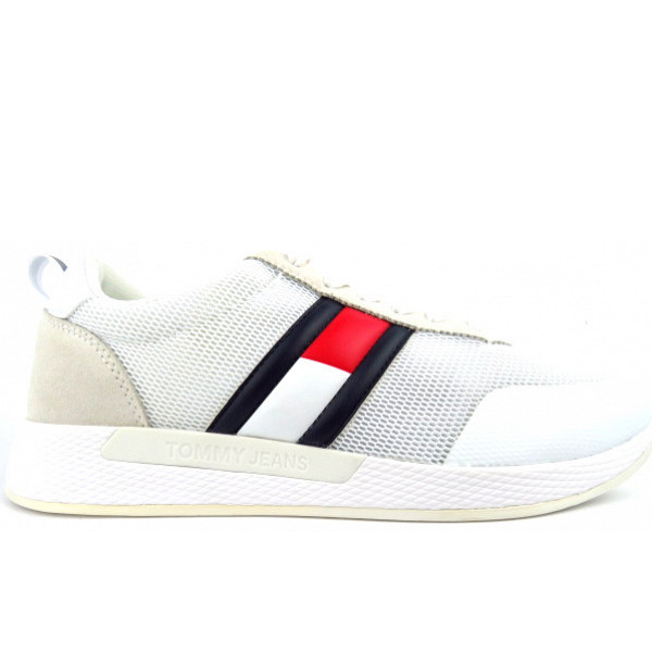 Tommy Hilfiger Jeans Flag Sneaker Sneaker weiss/beige