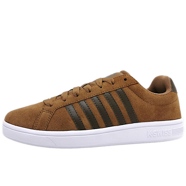 K-Swiss Court Tiebreak SDE sportlicher Schnürer 230- Coconut/Brown